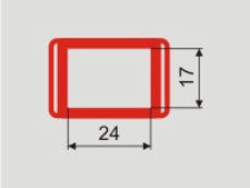 Курсор № 1 - 17 x 24 мм.